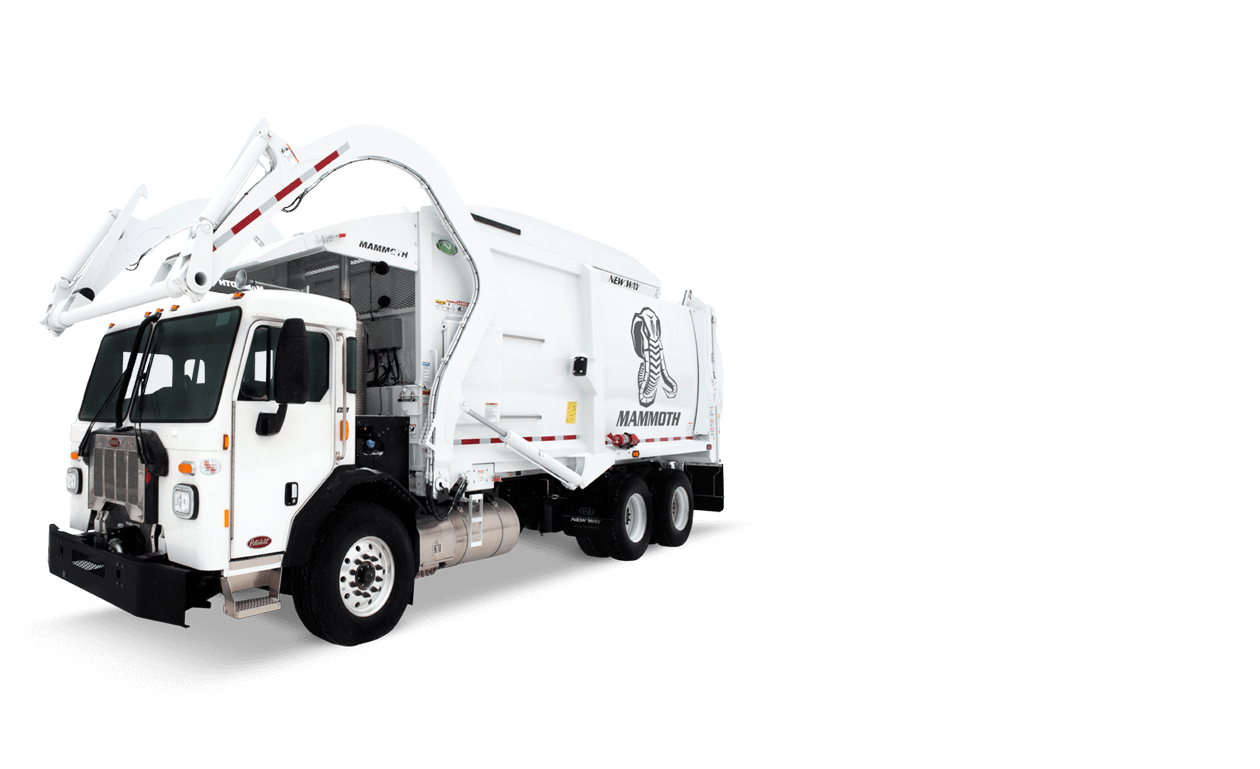 New Way Mammoth front loader refuse truck